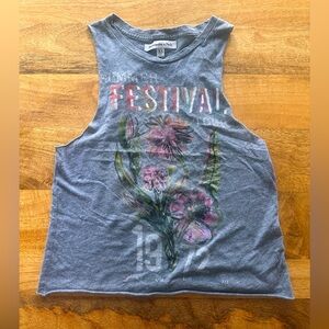 Vintage Abercrombie & Fitch “Festival” Cutoff Tank – XS – Rare Y2K Style